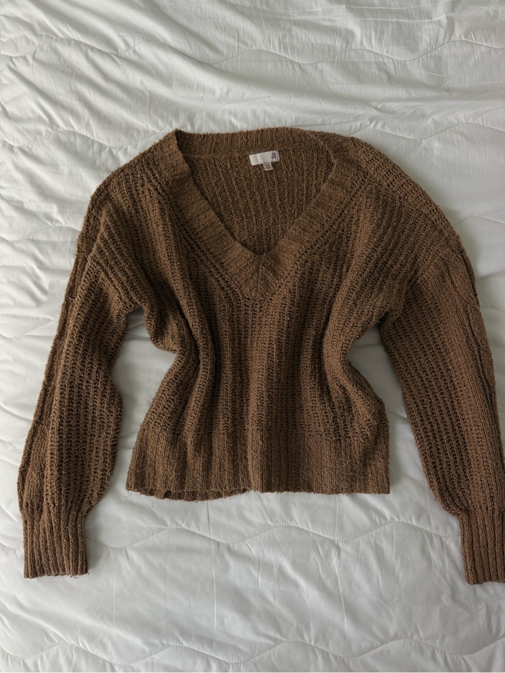 V-neck Chunky Sweater